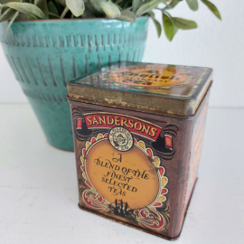 Vintage blik "Sanderson's"; English Breakfast Tea