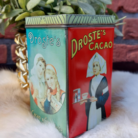 Vintage blik "Droste" : Meisjes eten chocolade