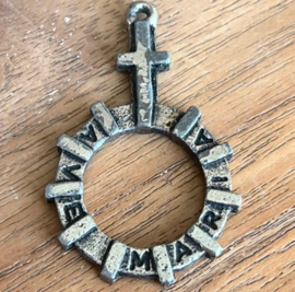 Vintage bidring/ gebedsring/ soldatenrozenkrans nr 3