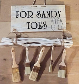 Te huur:  Bord "For sandy toos" ♥ Nr. 11