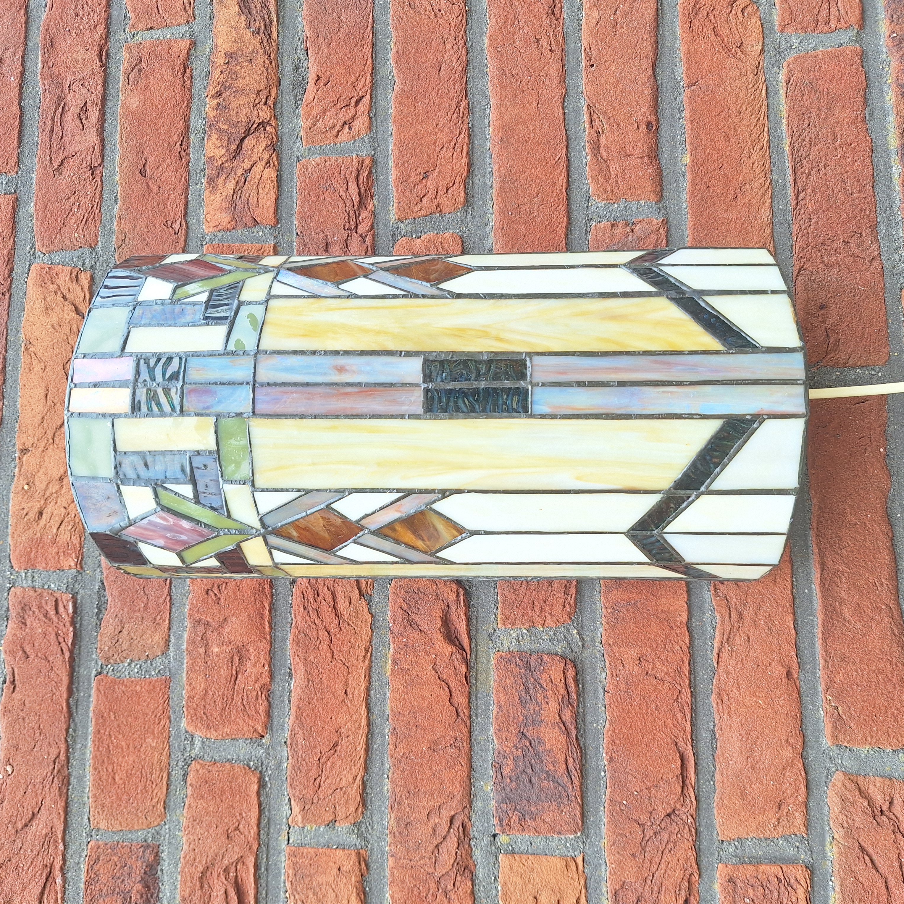 Vintage Wandlamp 'Tiffany', Durban motief