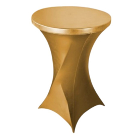 Te huur:  Statafelrok goud