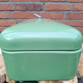 Vintage broodtrommel groen