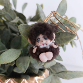 Vintage Monchhichi baby ketting