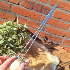Vintage klemschaar groot, stainless steel, Pakistan