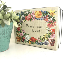 Vintage blik "Bless this House"