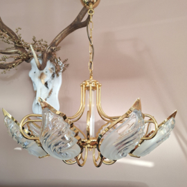 Vintage messing hanglamp 'Nautilus', Regency, Gatsby