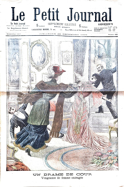 Antieke voorpagina van de krant  'Le Petit journal' nr. 683 van 20 dec 1903
