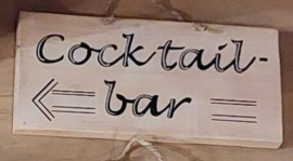 Te huur:  Bord "Cocktail bar" ♥ Nr. 15