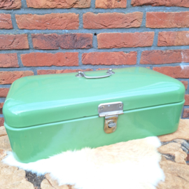 Vintage broodtrommel groen