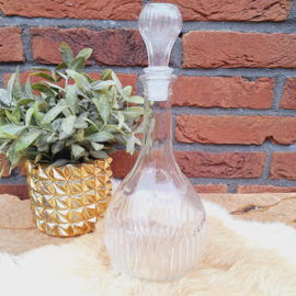 Glazen vintage stopfles/ karaf nr. 19
