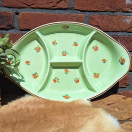 Vintage  opdienschaal 'Salins', lichtgroen