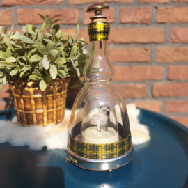 Vintage Bols decanter fles met muziek en dansend (bruids) paar er in