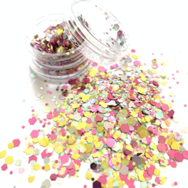 Glitters chunks 1/2/3 mm MIX 7