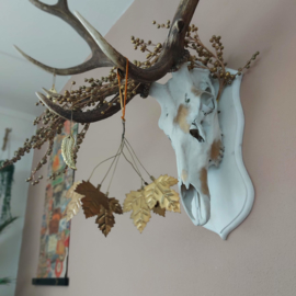 Esdoornblad brass decoratie "Maple Leaf