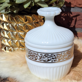 Vintage bonbonniere 'Avon', wit opaline glas