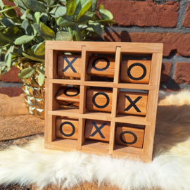 Te huur: Houten 'boter, kaas en eieren' tafelspel