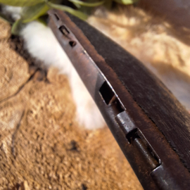 Antiek 'Pince nez' bril met 1 'oortje' aan dun kettinkje