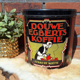 Vintage rond  XL blik "Douwe Egberts"