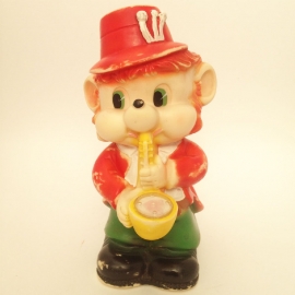 Vintage piepfiguur "muis die saxofoon bespeelt"