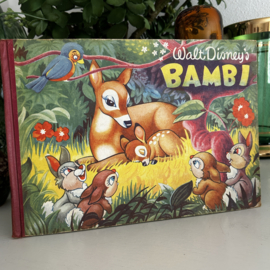 Vintage plaatjes boek 'Bambi' van Walt Disney