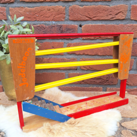 Vintage houten Homas Jodelbaan/ knikkerbaan