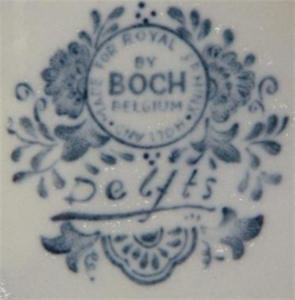 Vintage schoteltjes Delfts blauw(6x) gemaakt voor Royal Sphinx Holland "by Boch Belgium".