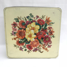 Vintage blik bloemen