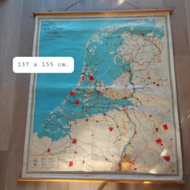Vintage  landkaart grondsoorten, "Zutphen, W.J. Thieme & Cie"