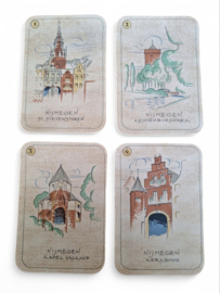 Vintage spel: "Hollandsch Steden Kwartet 1940"