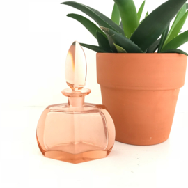 Vintage glazen parfum fles persglas, jaren 50