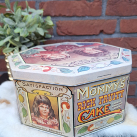 Vintage groot blik Mommy's Rich Fruity Cake