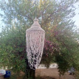 Te huur:  Schelpen Chandeliers/ lamp XL, 3 verschillende