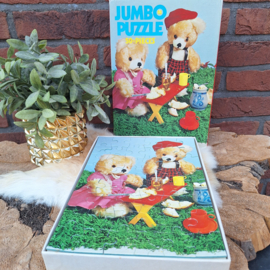 Vintage Jumbo jig-saw puzzel 1004: 'Ik zag 2 beren broodjes smeren'