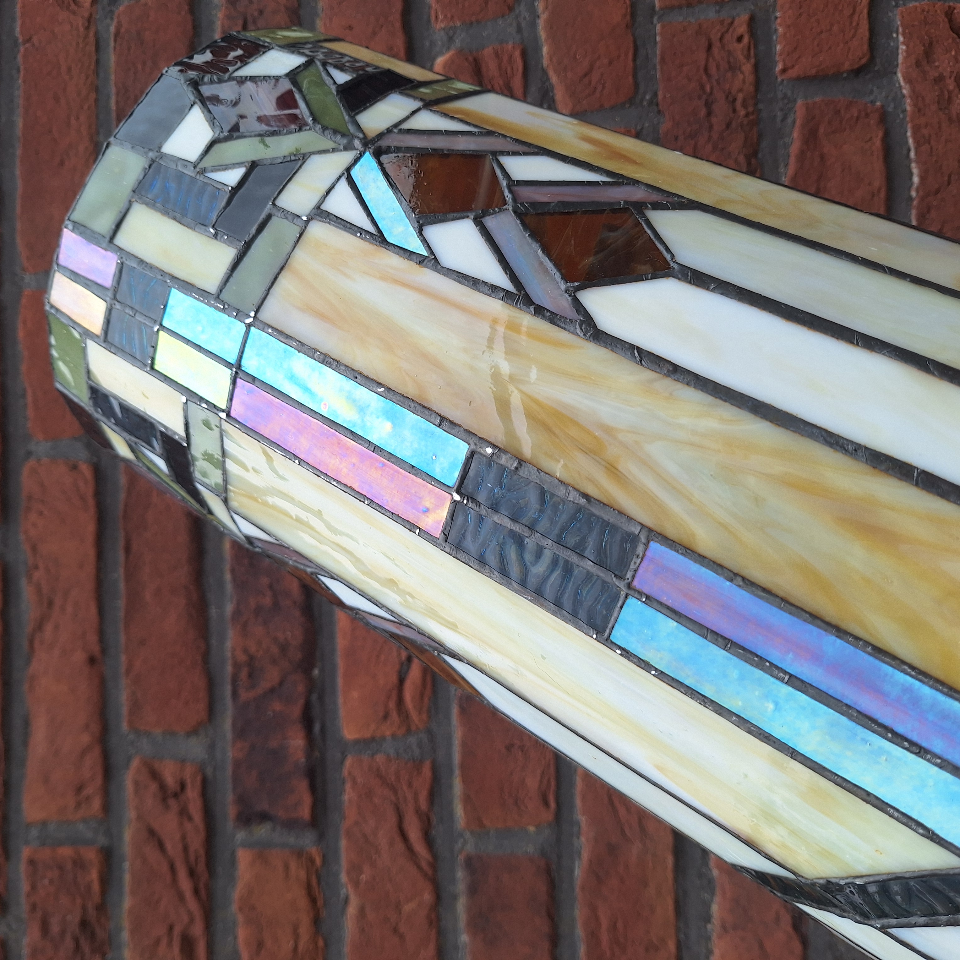 Vintage Wandlamp 'Tiffany', Durban motief
