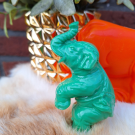 Vintage holle plastic dieren van 'Herbart' ( 4 stuks)