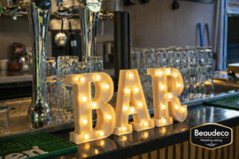 Te huur: Lichtletters BAR, incl. batterijen H 22 cm