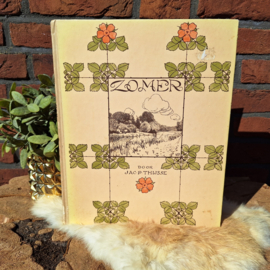 Vintage plaatjes boek "Zomer"door Jac.P. Thijsse