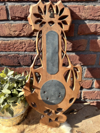 Vintage houten Baro/ thermo-meter, Firma W. B, Günther