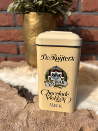 Vintage blik 'De Ruijter' chocolade vlokken melk nr. 2