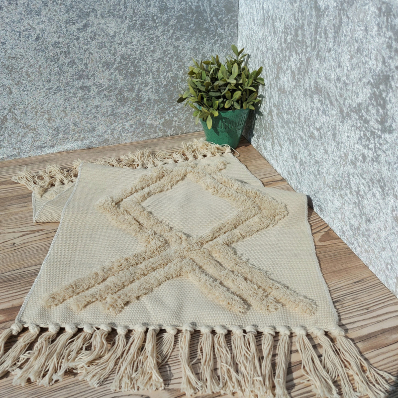 Huren: Katoenen tapijt/kleed "Ibiza" 50 x 80 cm
