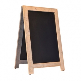 Krijtstoepbord Steigerhout Deluxe 75x135cm