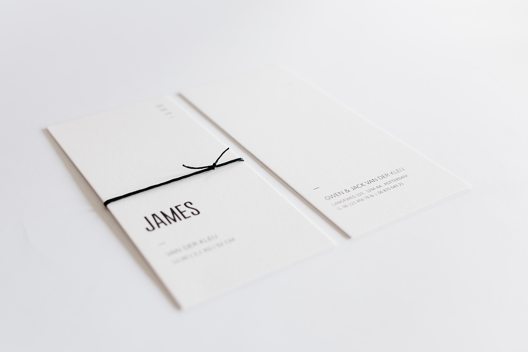geboortekaartje James geboortekaartje James