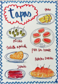 TAPAS food print A4 - Nuria Marques