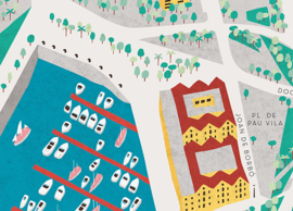 BARCELONA - EL BORN stadplattegrond