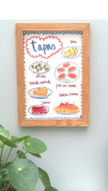 TAPAS food print A4 - Nuria Marques