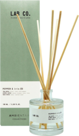 LAB co. geurstokjes Pepper & Iris, pittig zacht - 100 ml