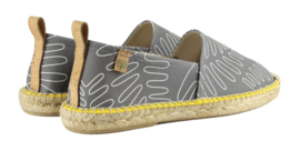 FACTOR TREE -  espadrilles blauw/graphit print  model 104