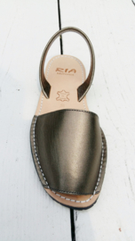 RIA MENORCA  Spaanse sandaaltjes avarcas handgemaakt -  model metallic brons-viega