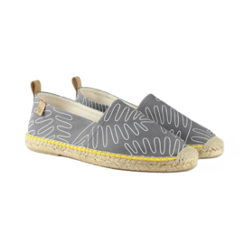 FACTOR TREE -  espadrilles blauw/graphit print  model 104